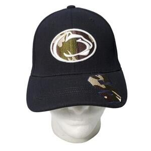 Penn State Nittany Lions Fitted Hat Cap Black Camo Top Of The World One-Fit